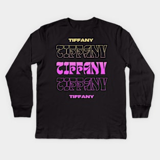 Tiffany // Typography Fan Art Design Kids Long Sleeve T-Shirt